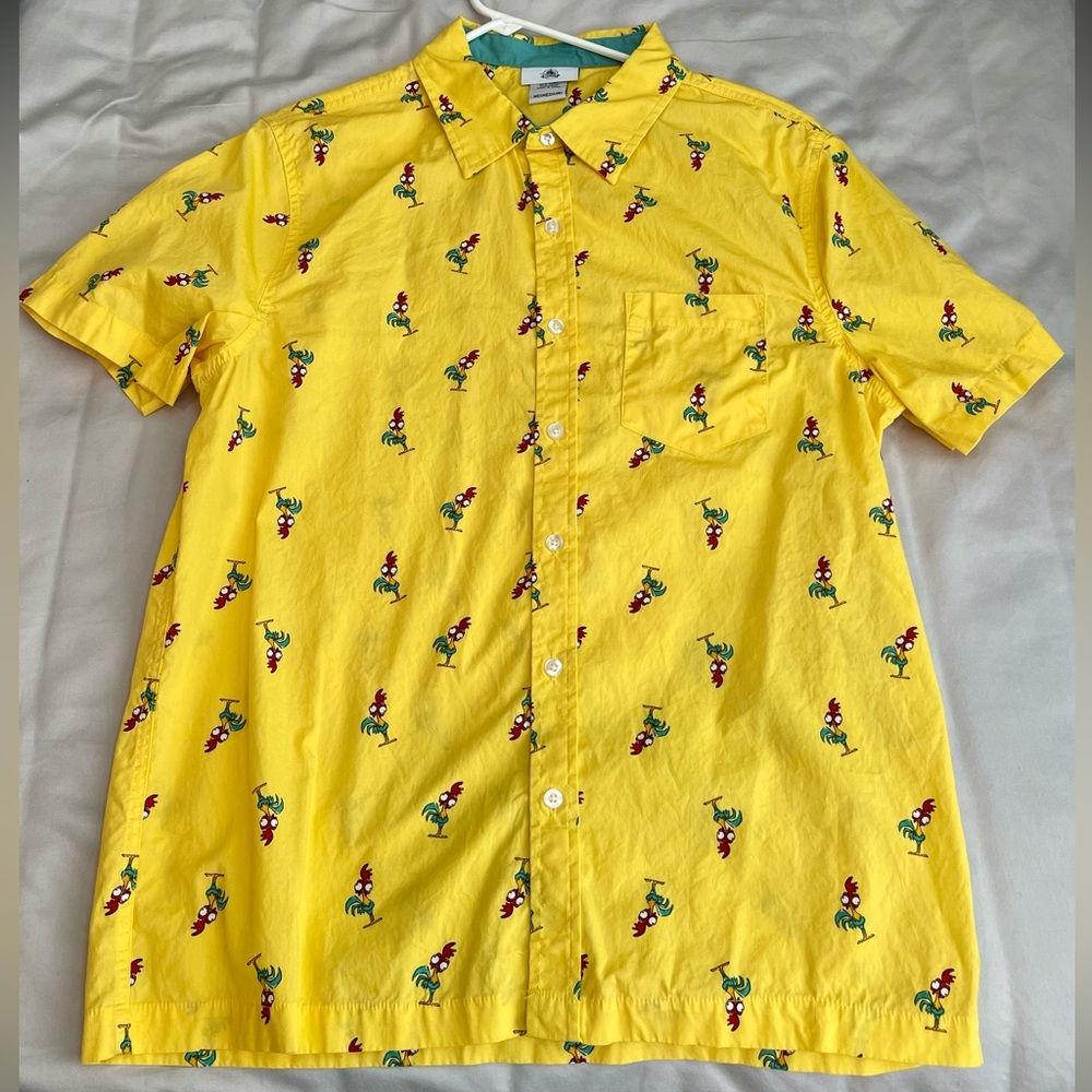 Disney Moana Hei Hei Short Sleeve Collared Shirt